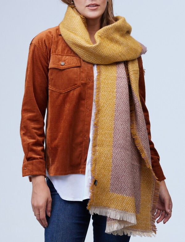 Bufandon Colorblock MOSTAZA/MULTI
