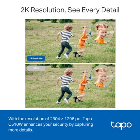 Cámara De Seguridad Tp-Link Tapo C510w Exterior Visión Nocturna 2K 360° 001