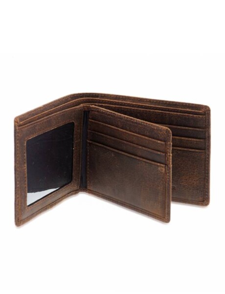BILLETERA DE CUERO Marron