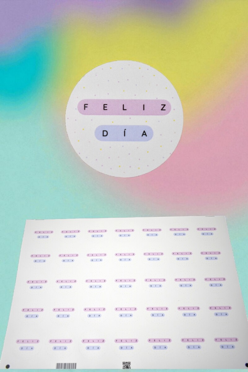 Stickers feliz dia plancha - DISEÑO 10 
