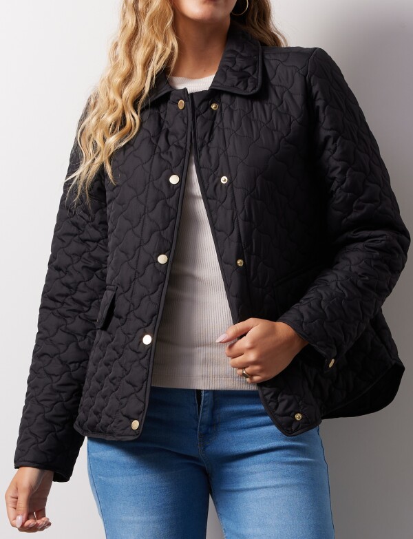 Campera Capitoneada NEGRO