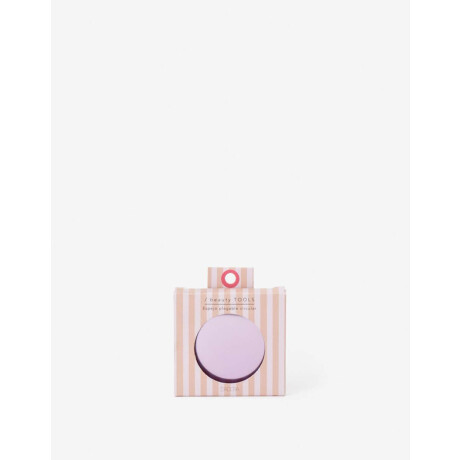 Espejo Redondo De Cartera Violeta Metalizado