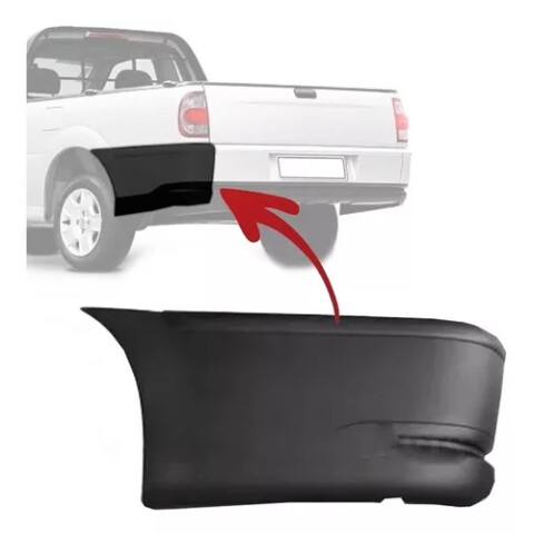 PUNTERA DE PARAGOLPE TRASERA IZQUIERDA SAVEIRO CROSS G6 10/15 PARA SENSOR Puntera De Paragolpe Trasera Izquierda Saveiro Cross G6 10/15 Para Sensor