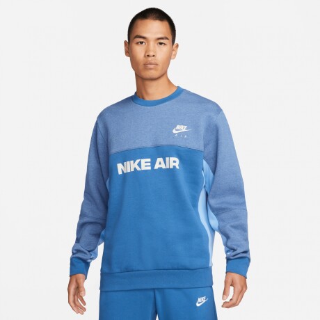 Buzo Nike Moda Hombre Nsw Air Bb Crew Dk Marina Blue S/C