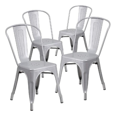 Pack 4 Sillas Tolix Lumax Varios Colores Gris