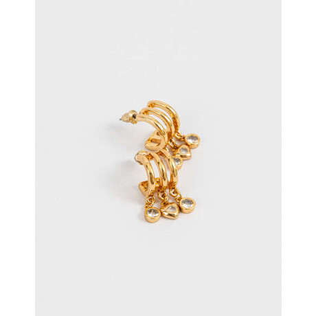 Argollas Bañadas En Oro Dorado