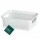 Caja Cesto Organizador en Plástico Calado Línea 17x12x6Cm Blanco