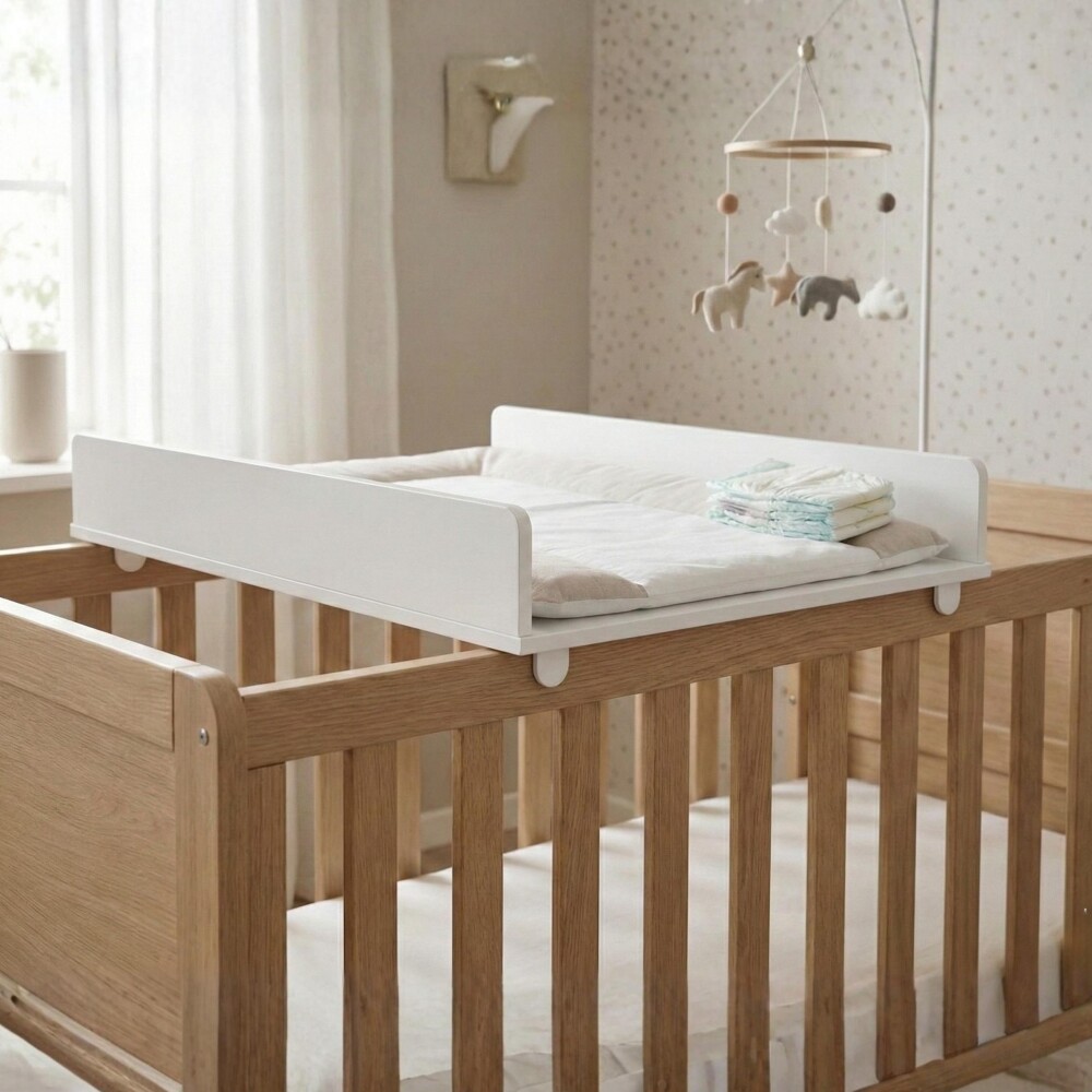 Cambiador de Cuna Infantil - Juju Blanco