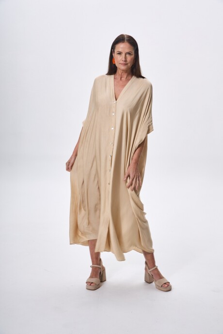 Vestido New Helena Beige