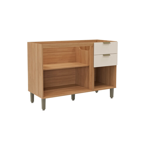 LINEA- BAJO MESADA 2 PUERTAS 3 CAJONES MDF SELENE 120 CM LINEA- BAJO MESADA 2 PUERTAS 3 CAJONES MDF SELENE 120 CM