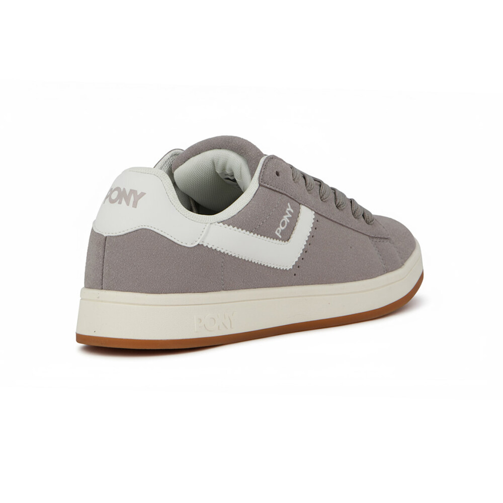 Pony Calzado Lifestyle Square Gamuza Hombre - Gris/Blanco Gris-Blanco