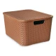 Caja Cesto Canasto Organizador Rattan 40lts Tapa - Grande-m Caja Cesto Canasto Organizador Rattan 40lts Tapa - Grande-m