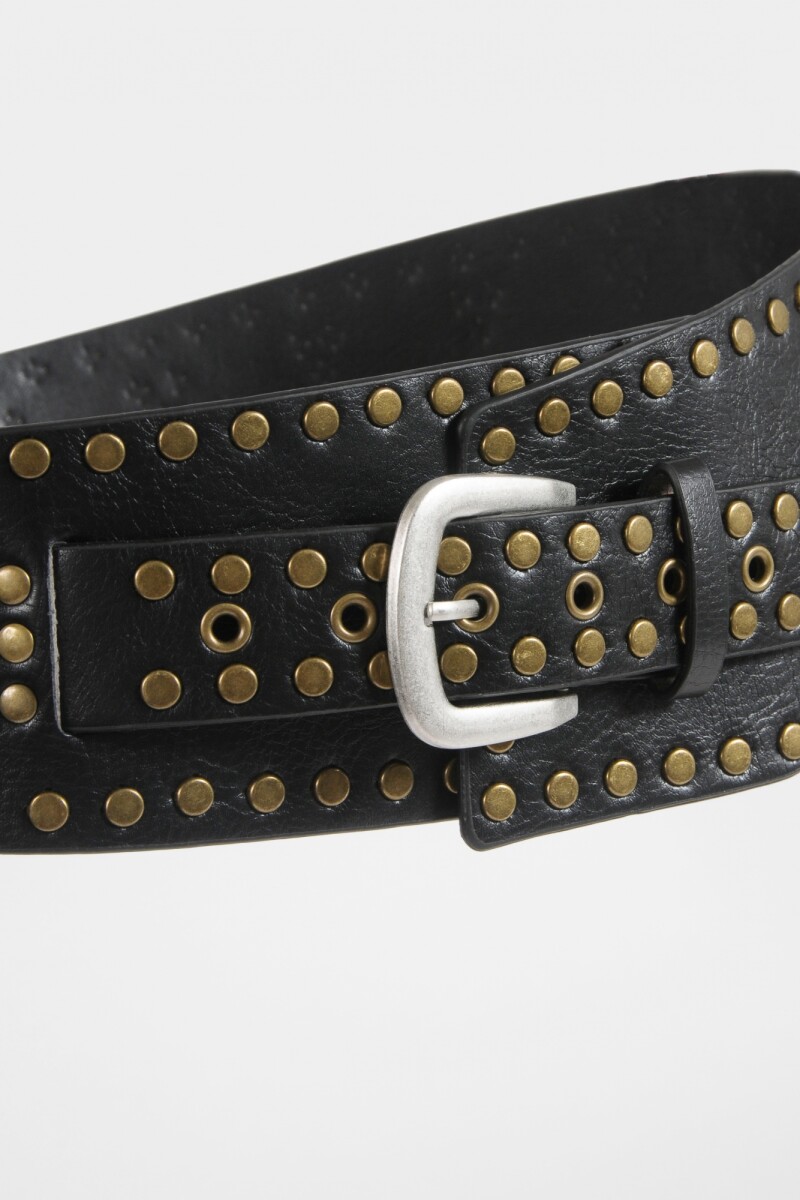 Cinturón faja tachas negro