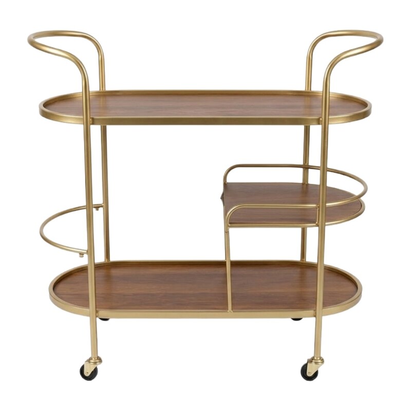 CARRITO METAL/MADERA P/SERVIR 3 NIV Unica