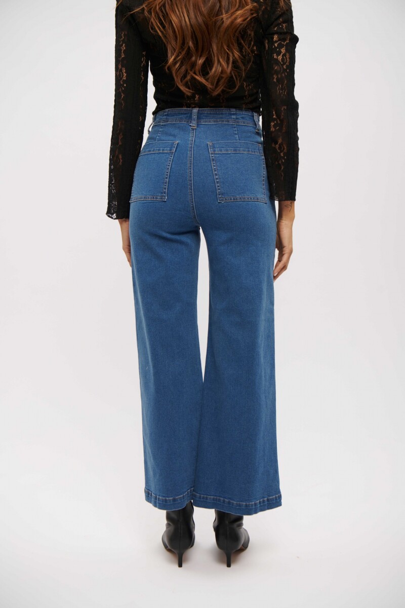 JEAN ELENA WIDE LEG AZUL MEDIO
