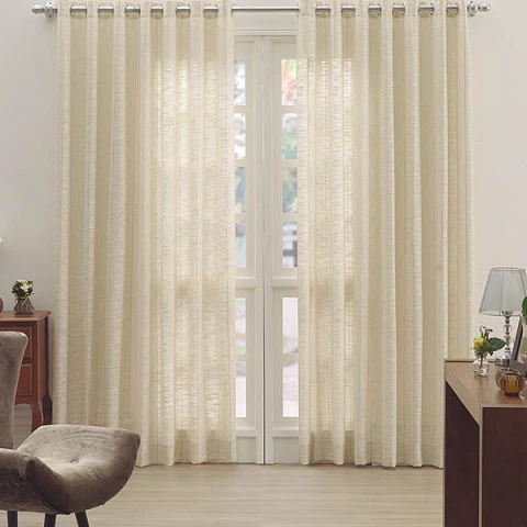 Pack x 2 Cortina Dohler Rosane 135 x 200 cm NATURAL
