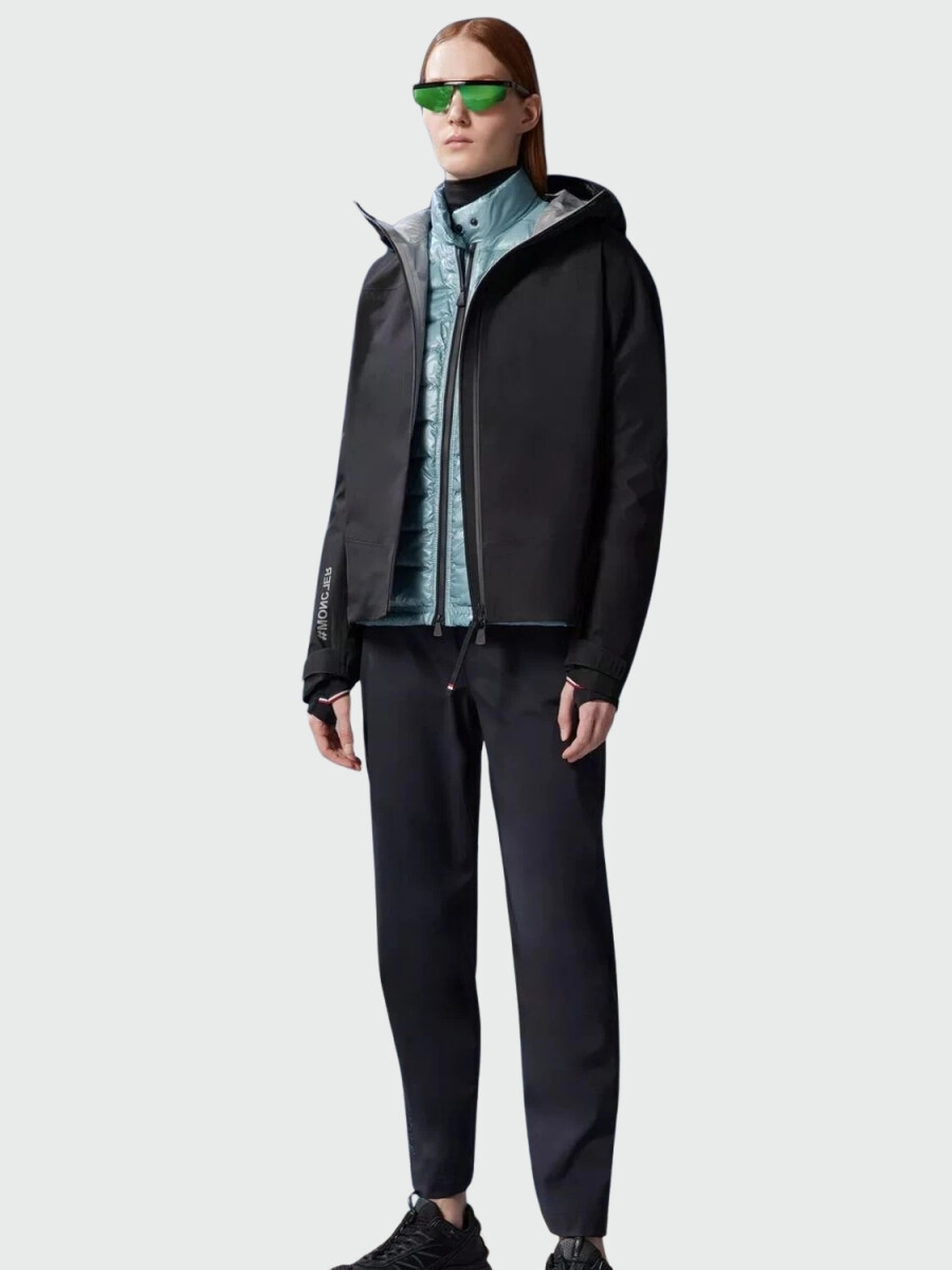 Moncler -Pantalón impermeable con tecnología WINDSTOPPER-GORE-TEX LABS - Negro 