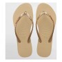 Sandalias Havaianas Slim Glitter Ii Mujer Sand Grey
