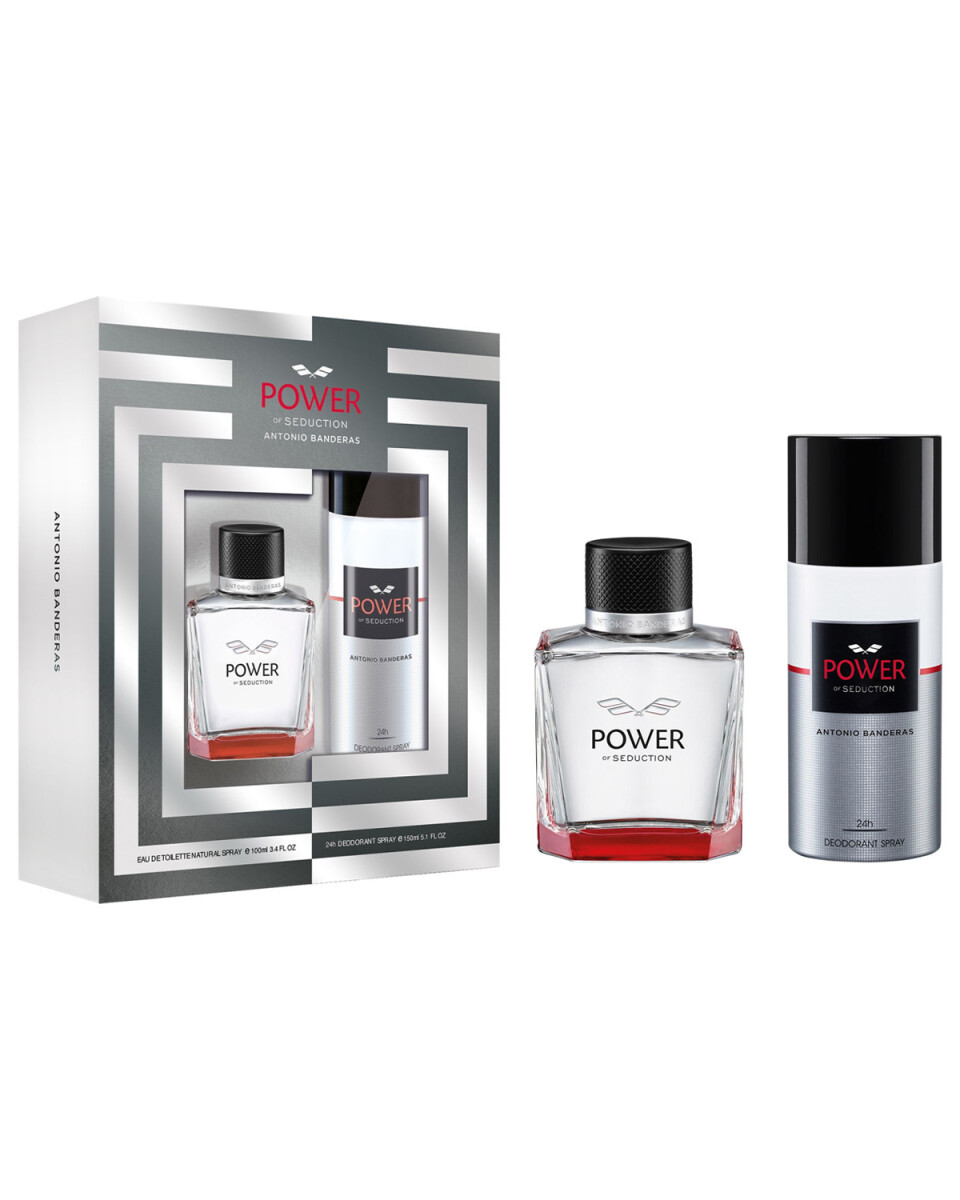 Set Perfume Antonio Banderas Power of Seduction EDT 100ml + Desodorante Original 