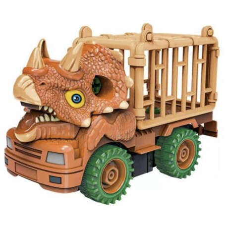 Camión Transporte Desmontable de Juguete Dino Truck + Accesorios 18cm Camión Transporte Desmontable de Juguete Dino Truck + Accesorios 18cm