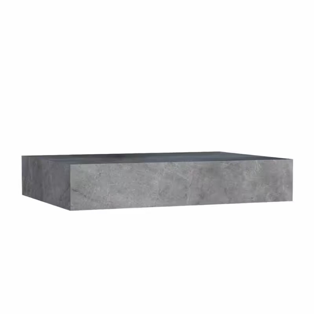 Mueble de baño suspendido en porcelanato Peri Gris Pulido 80 cm sin bacha Mueble De Baño Suspendido En Porcelanato Peri Gris Pulido 80 Cm Sin Bacha