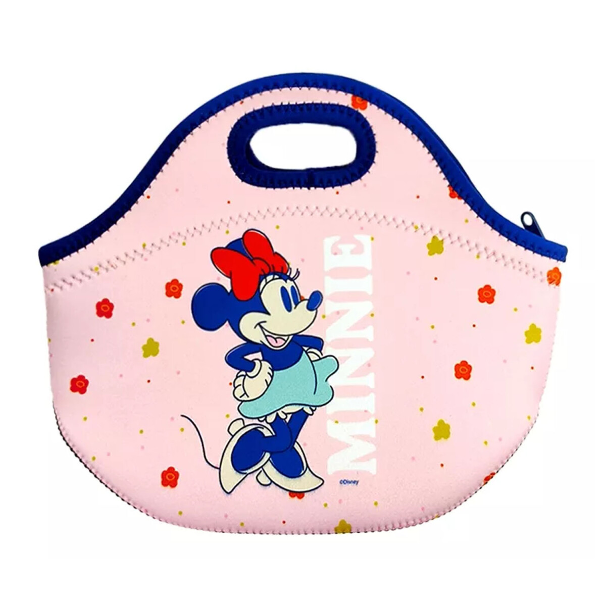 Lunchera de Neopreno Brio Bolso Térmico Bebida Comida c/ Asa - Minnie Rosa Claro 