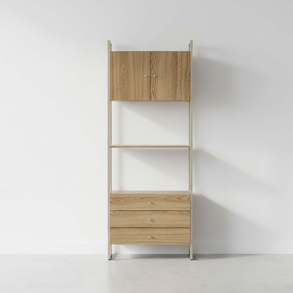 BIBLIOTECA MDF-Y-METAL VOSS