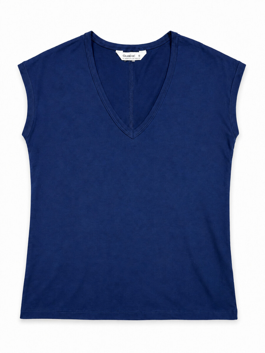 REMERA NURIA - AZUL OSCURO 