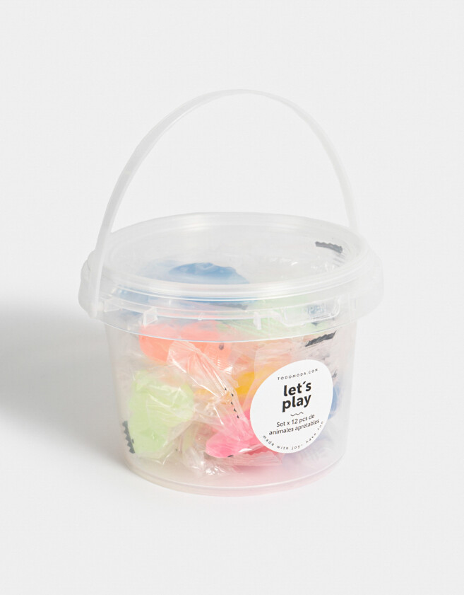 Lúdico Squishy Balde Con Mini Squishys - Combinacion Multicolor