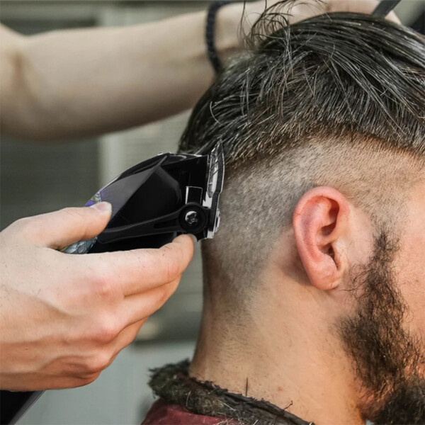 Maquina Cortapelo Profesional Inalambrica Barberia Kemei Variante Modelo Calavera