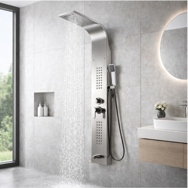 PANEL DUCHA ACERO INOX 140 X 23 CM PANEL DUCHA ACERO INOX 140 X 23 CM