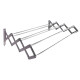 Tendedero plegable pared en aluminio 80 cm GRIS