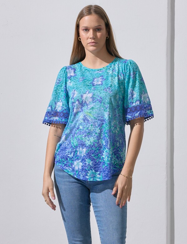 Blusa Printed VERDE/MULTI