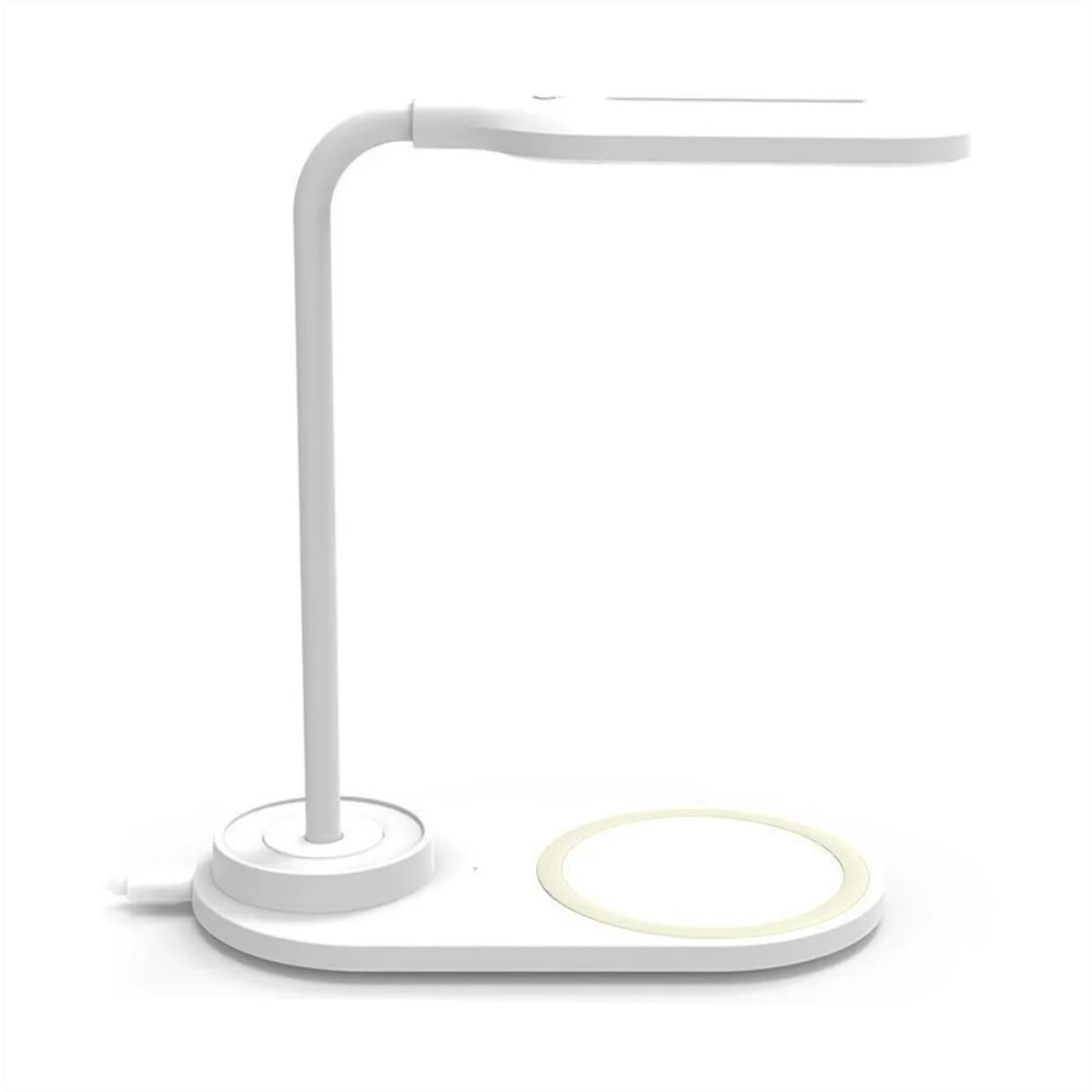 Lámpara Led Mesa con Cargador Inalámbrico y 3 Niveles de Luz - Blanco 