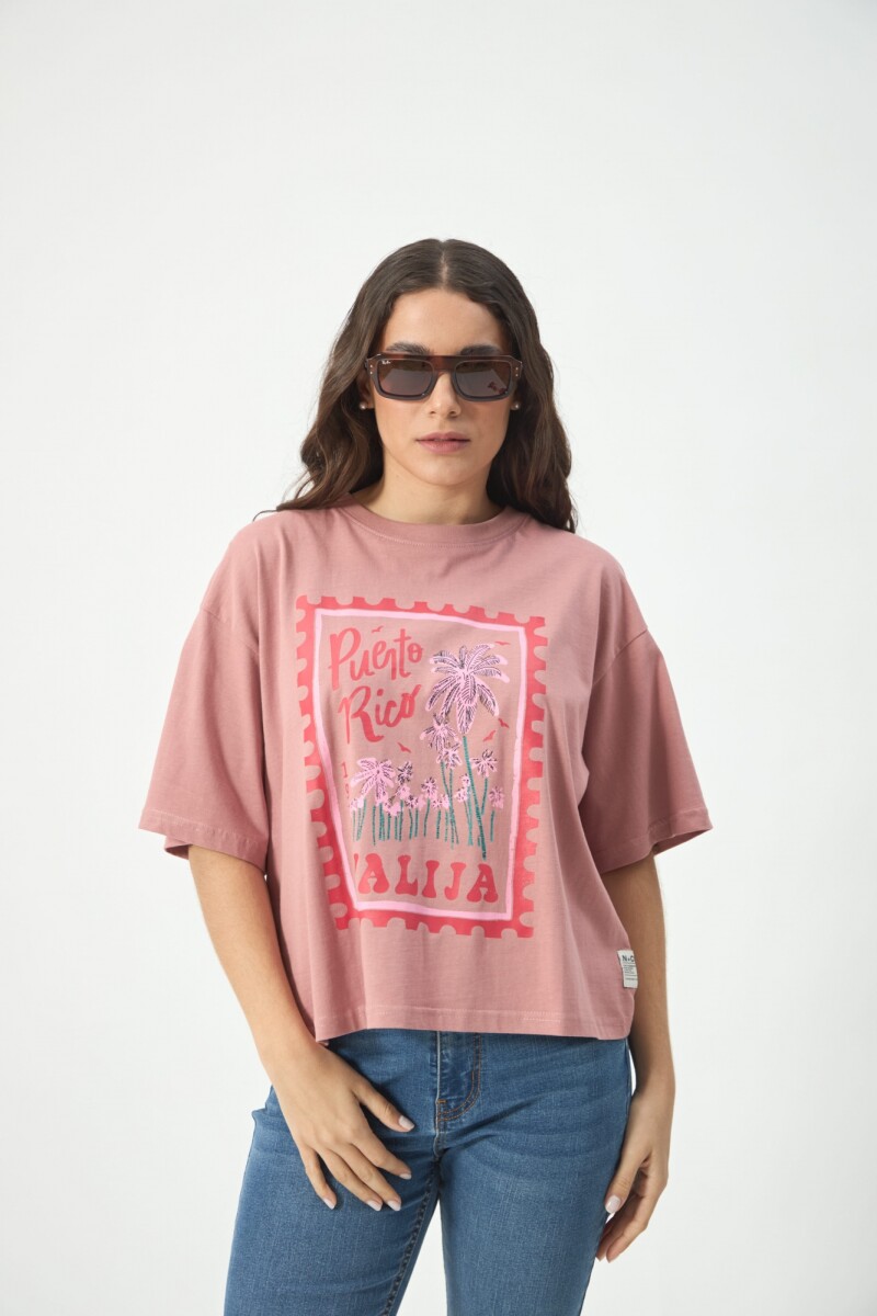 REMERA PUERTO RICO - ROSA 