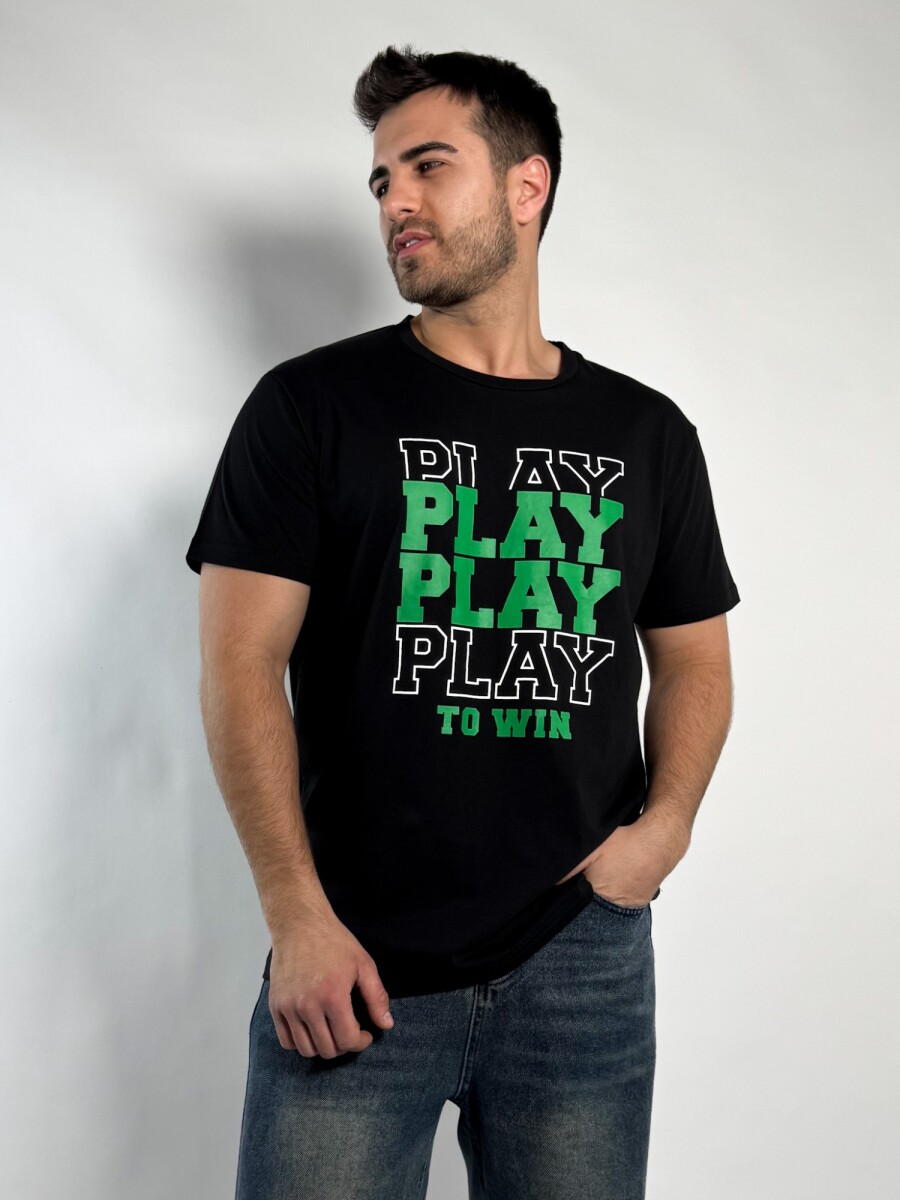 Remera estampada Leuco - Negro 