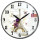 Reloj Analógico de Pared en MDF con Estampado Selecta 29cm Reloj Analógico de Pared en MDF con Estampado Selecta 29cm