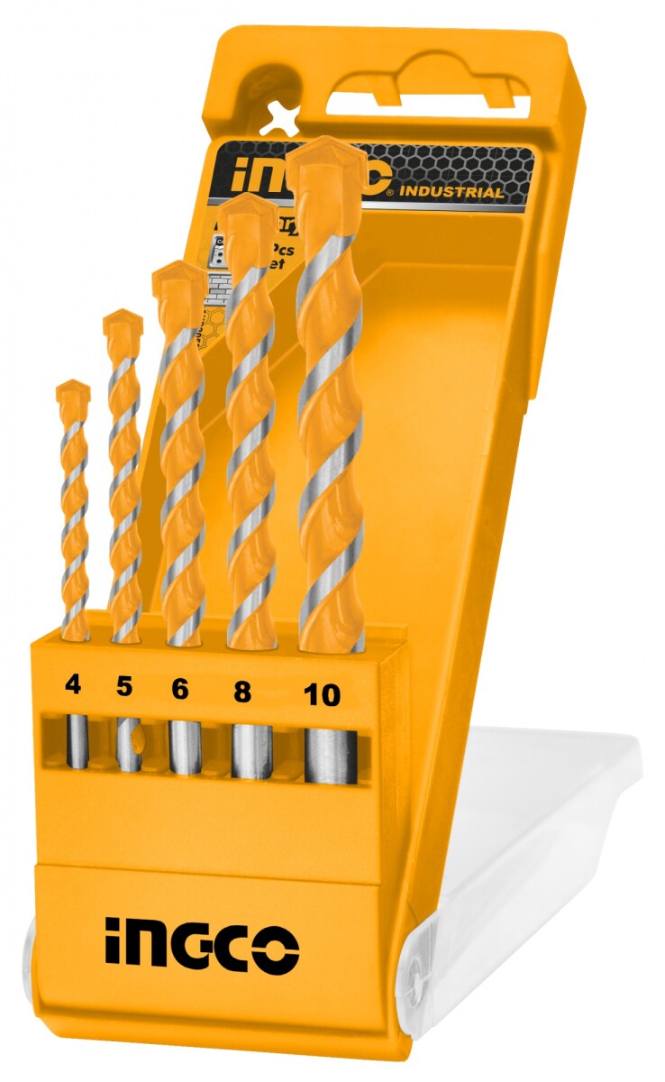 MECHAS MAMPOSTERIA SET 5 PZAS INGCO AKD3051 MILIMETRICAS 