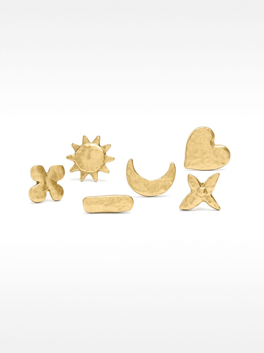 Set De Pendientes Dorados dorado