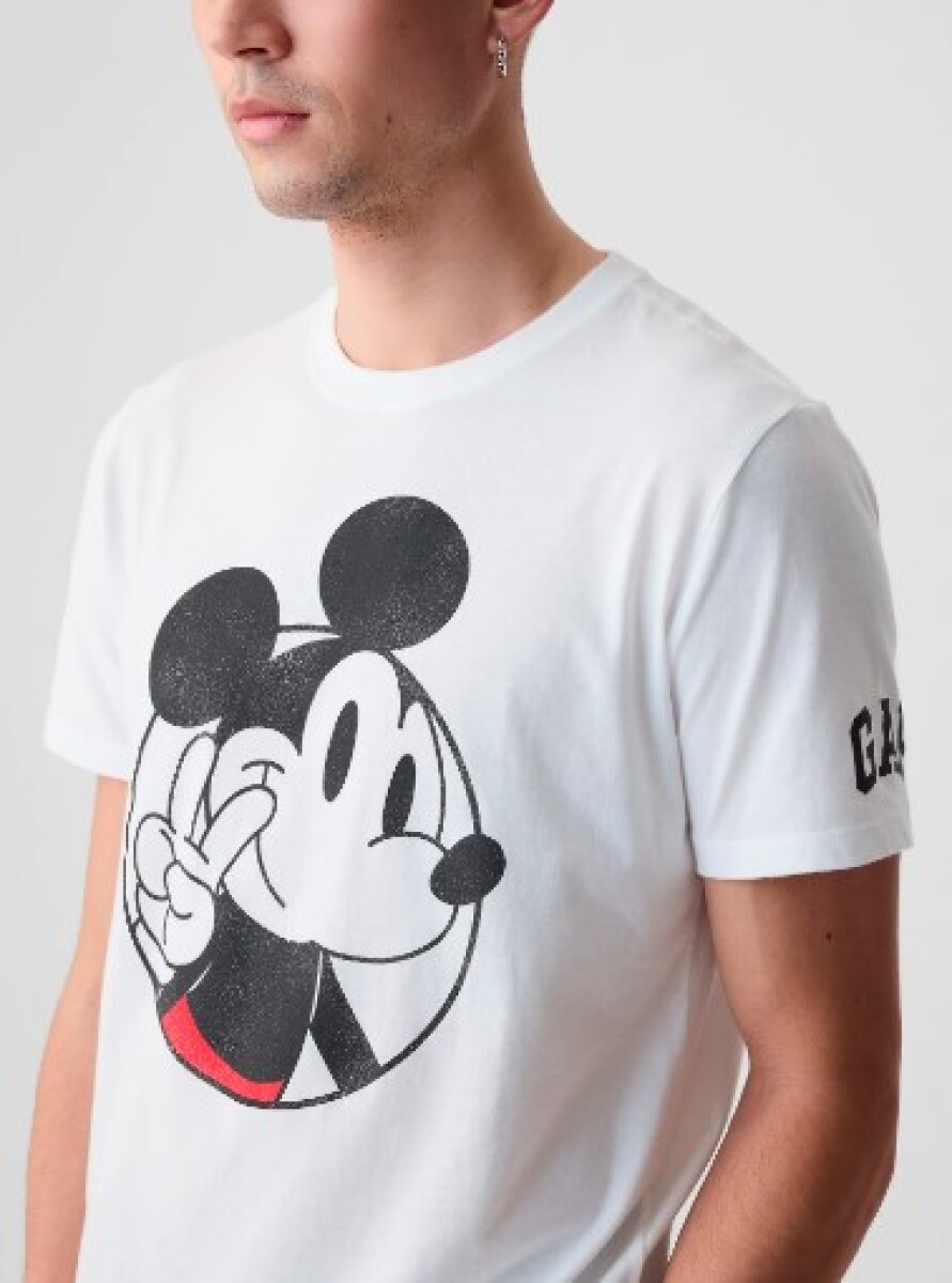 Remera Mickey Hombre - White V2 Global 