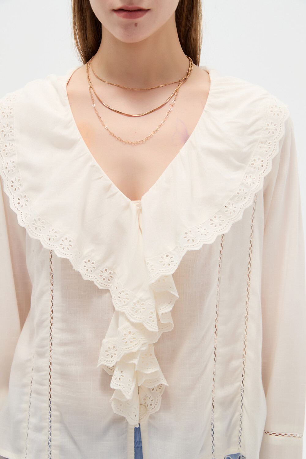 Camisa Florea Marfil / Off White