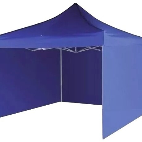 Gazebo Con Paredes Color Azul Estrctura Metalica Calidad Azul