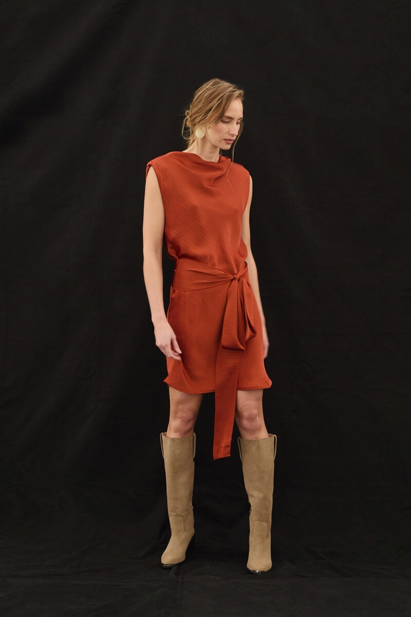 Vestido Lyra Terracota