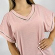 T-SHIRT SLOWLY S2408 ROSADO