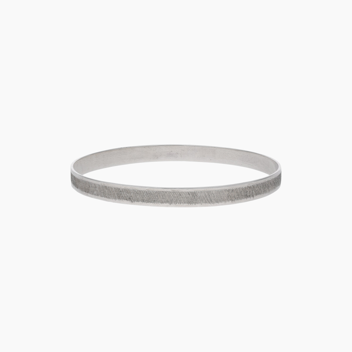 Esclava Cinta Satinada En Plata 925 