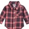 Camisa Body Viyela AZUL Y ROJO