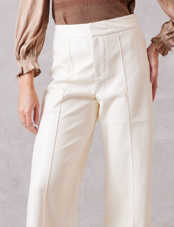 Pantalon Eco Cuero CRUDO