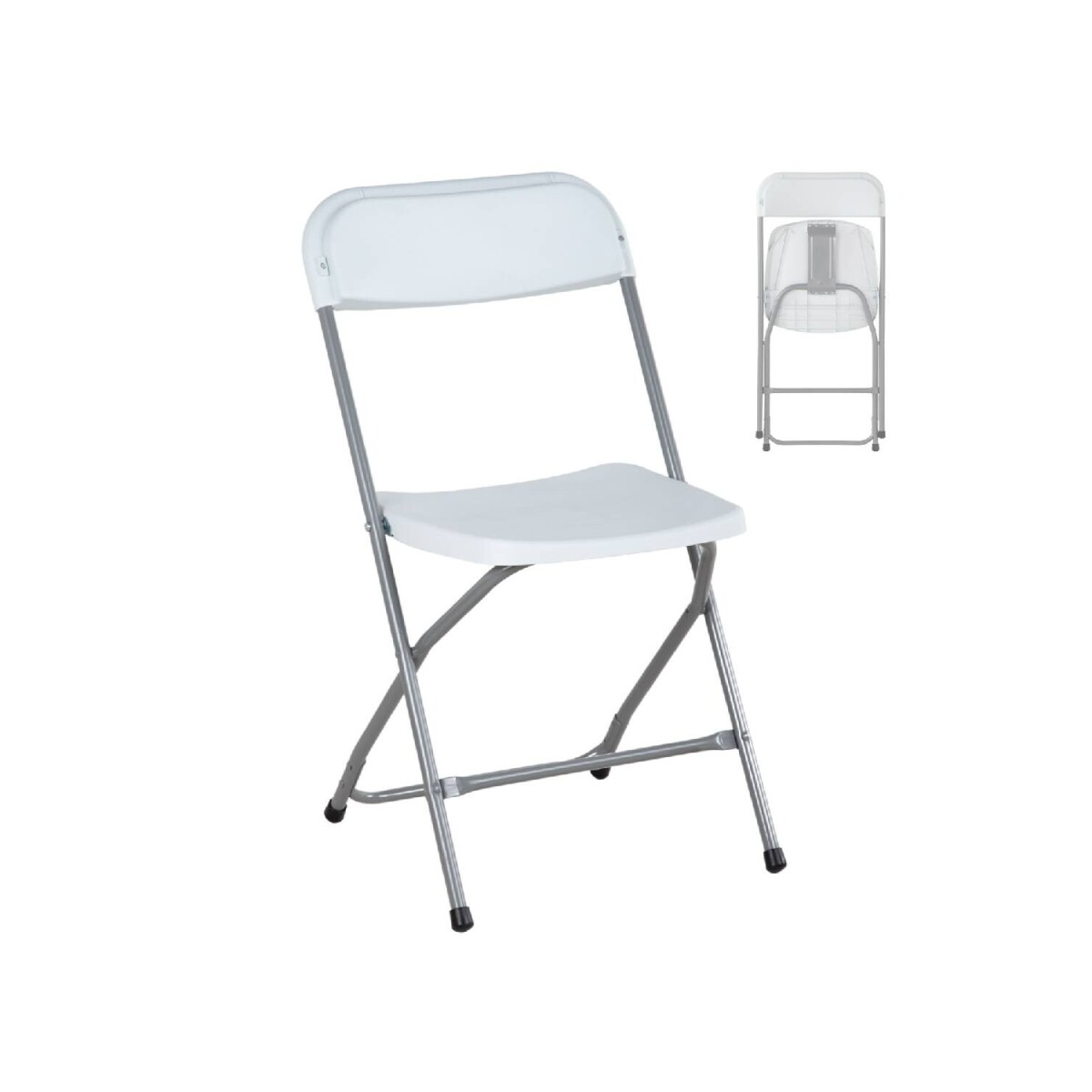 Silla Plastico Reforzada Plegable Eventos Jardin 