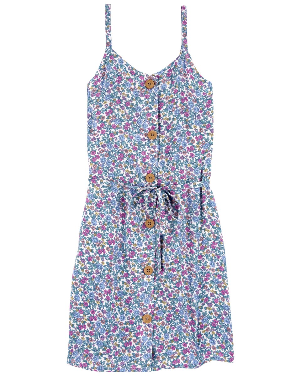 Vestido de viscosa Ecovero diseño floral 