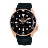 Reloj automático Seiko SRPD76K1 para hombre con correa de cuero Negro